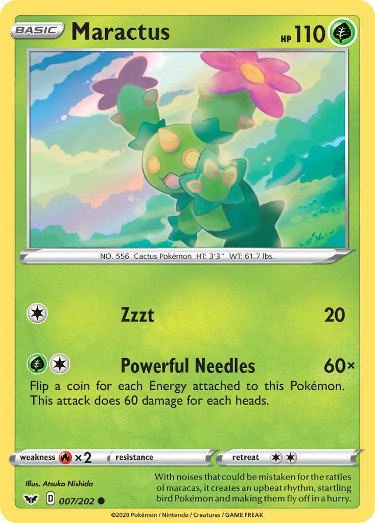 Maractus — Sword & Shield 7 Pokémon card