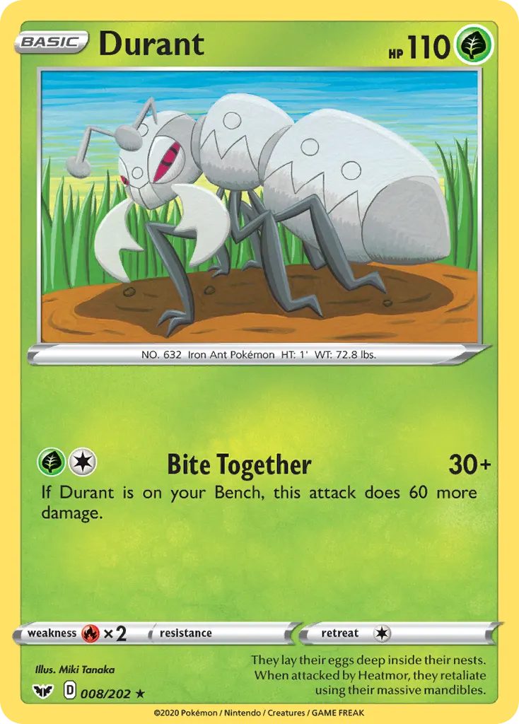 Durant — Sword & Shield 8 Pokémon card
