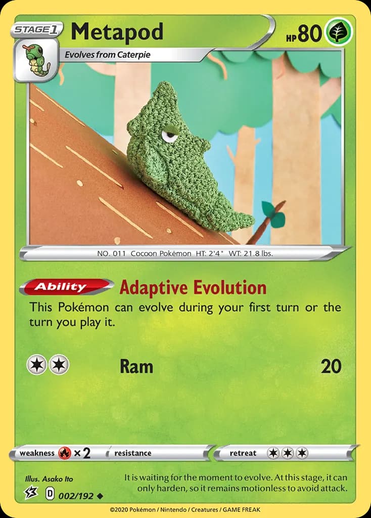 Metapod — Rebel Clash 2 Pokémon card