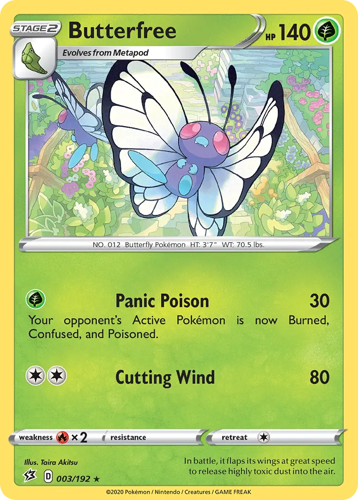 Butterfree — Rebel Clash 3 Pokémon card