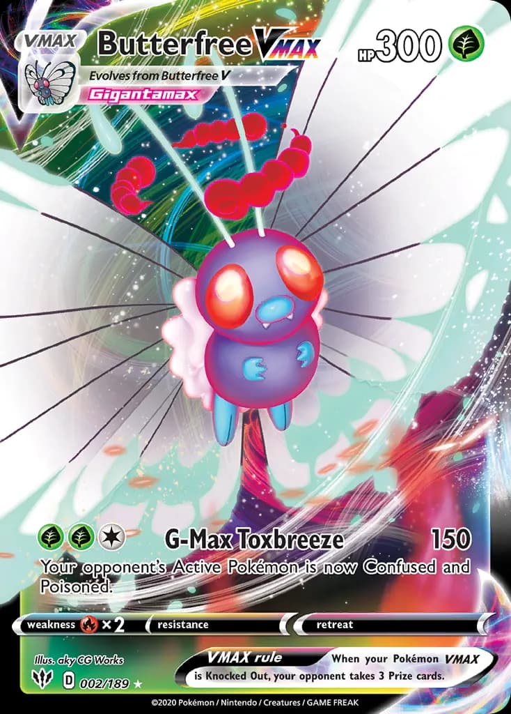 Butterfree VMAX — Darkness Ablaze 2 Pokémon card