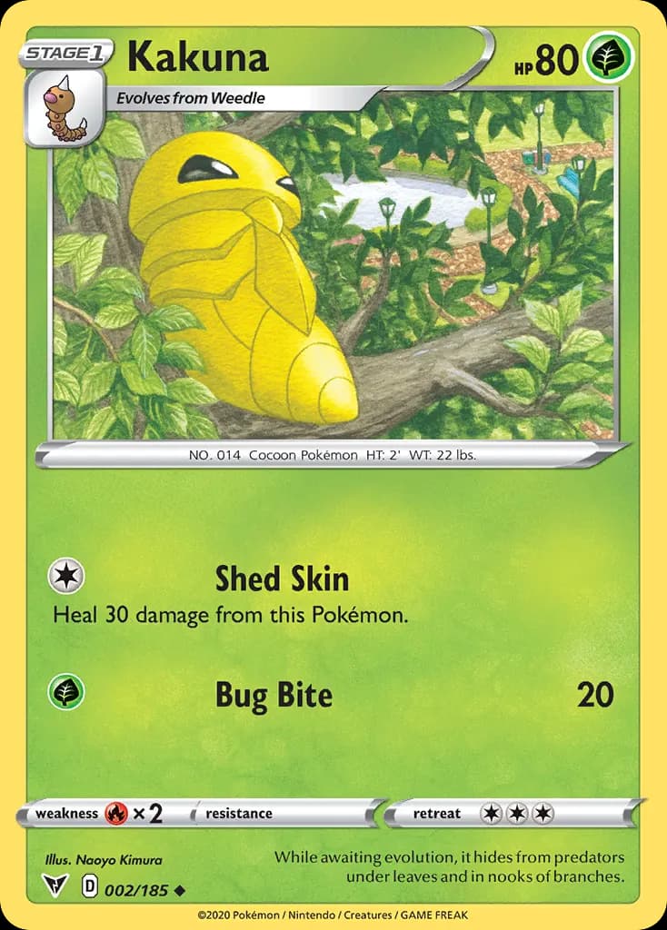 Kakuna — Vivid Voltage 2 Pokémon card