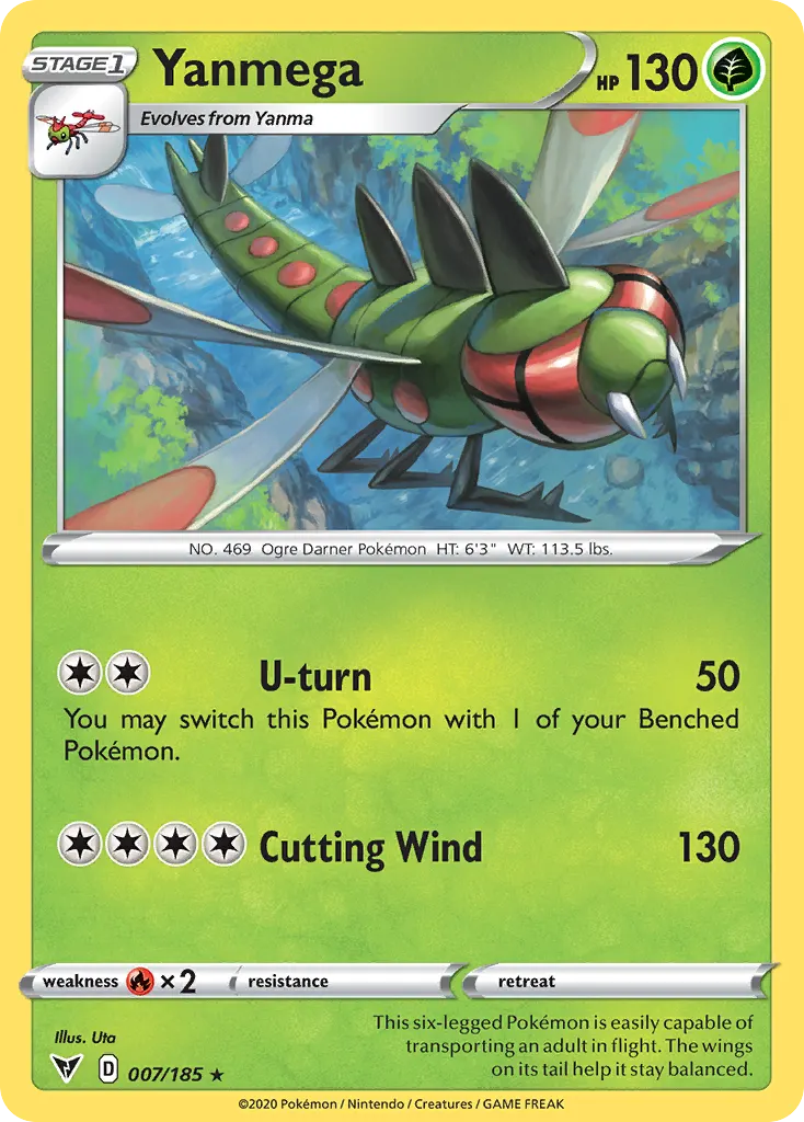 Yanmega — Vivid Voltage 7 Pokémon card