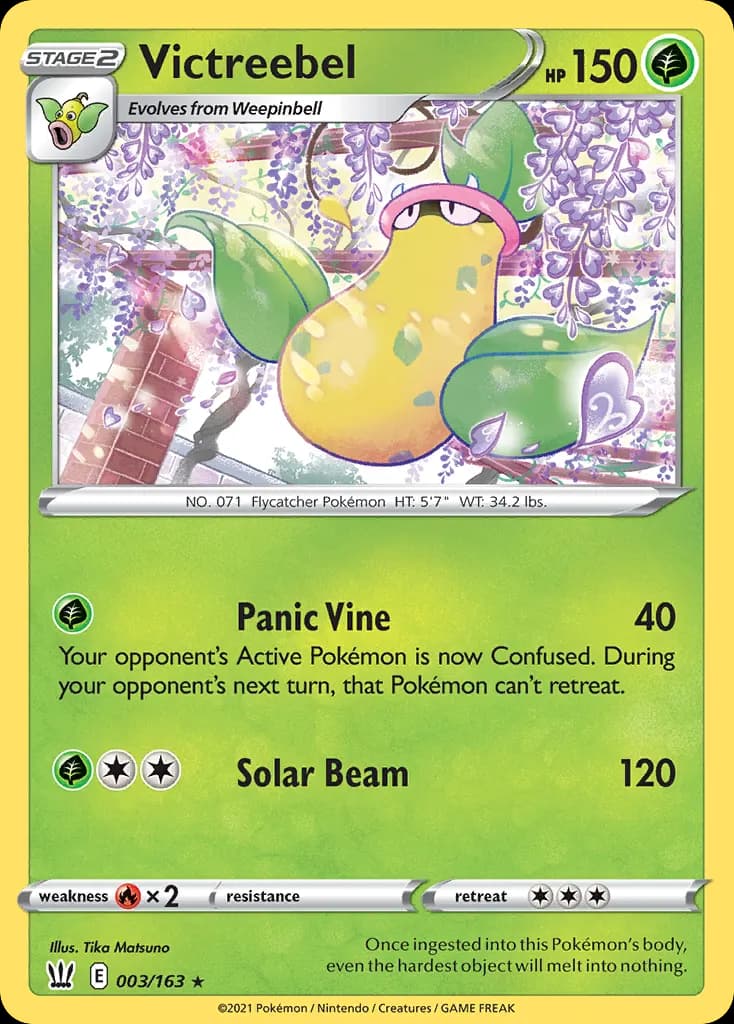 Victreebel — Battle Styles 3 Pokémon card