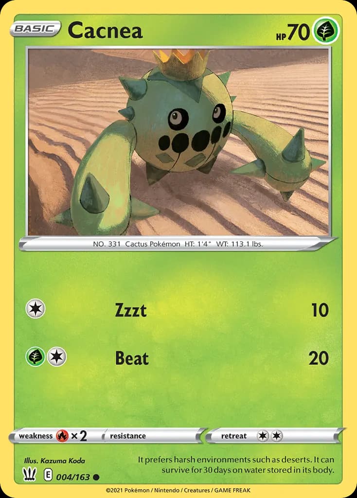 Cacnea — Battle Styles 4 Pokémon card