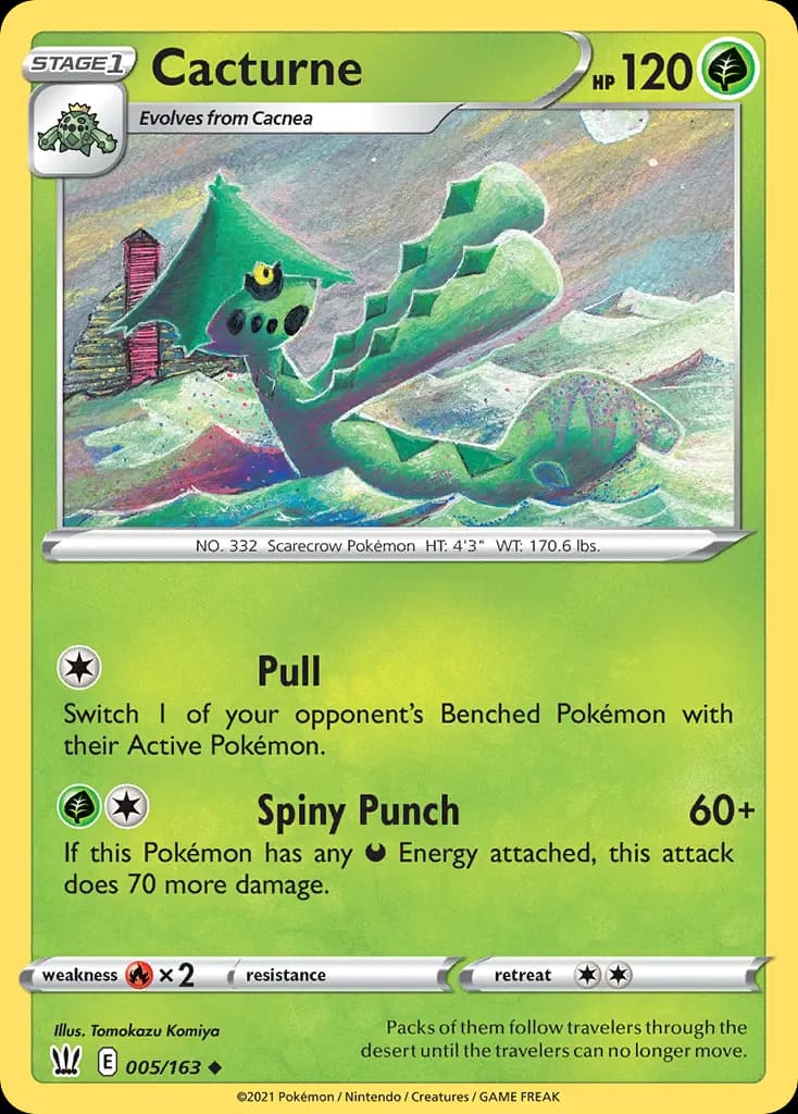 Cacturne — Battle Styles 5 Pokémon card