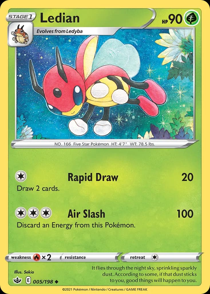 Ledian — Chilling Reign 5 Pokémon card