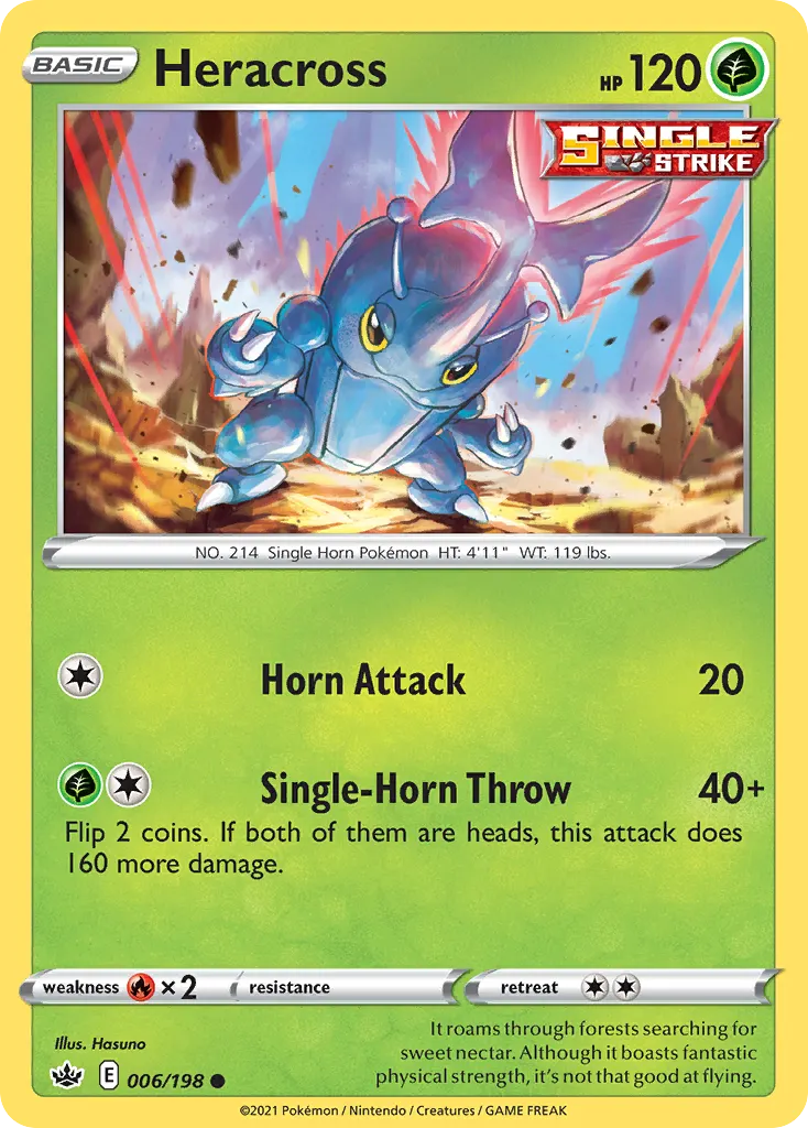 Heracross — Chilling Reign 6 Pokémon card
