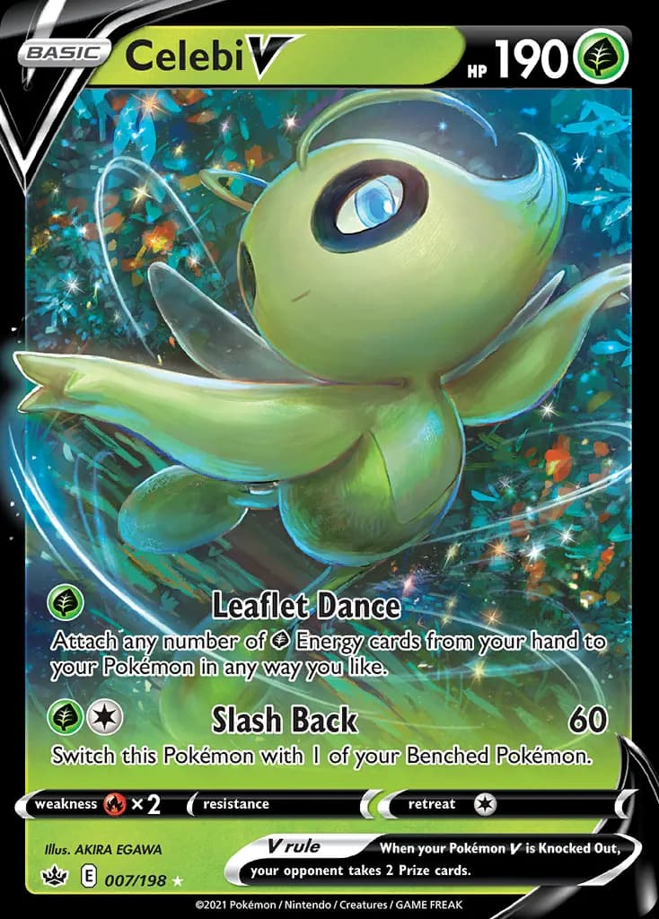 Celebi V — Chilling Reign 7 Pokémon card