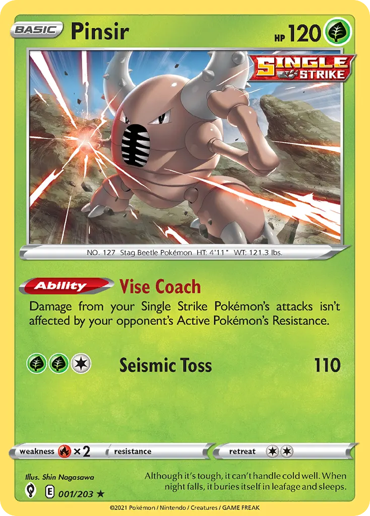 Pinsir — Evolving Skies 1 Pokémon card