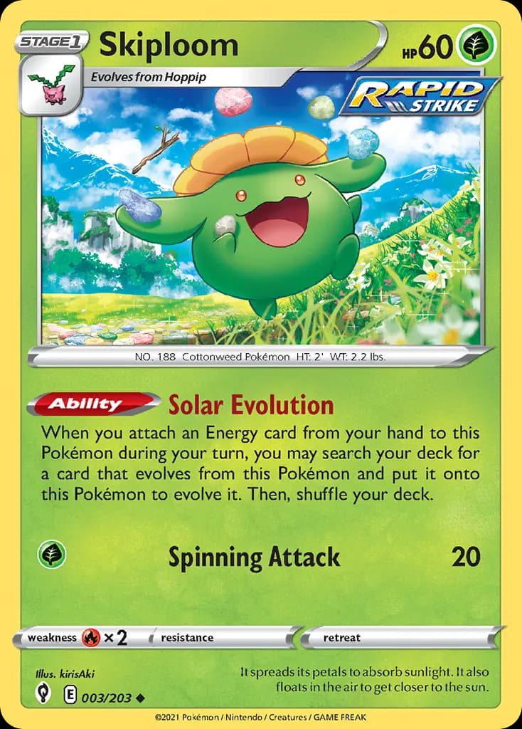Skiploom — Evolving Skies 3 Pokémon card