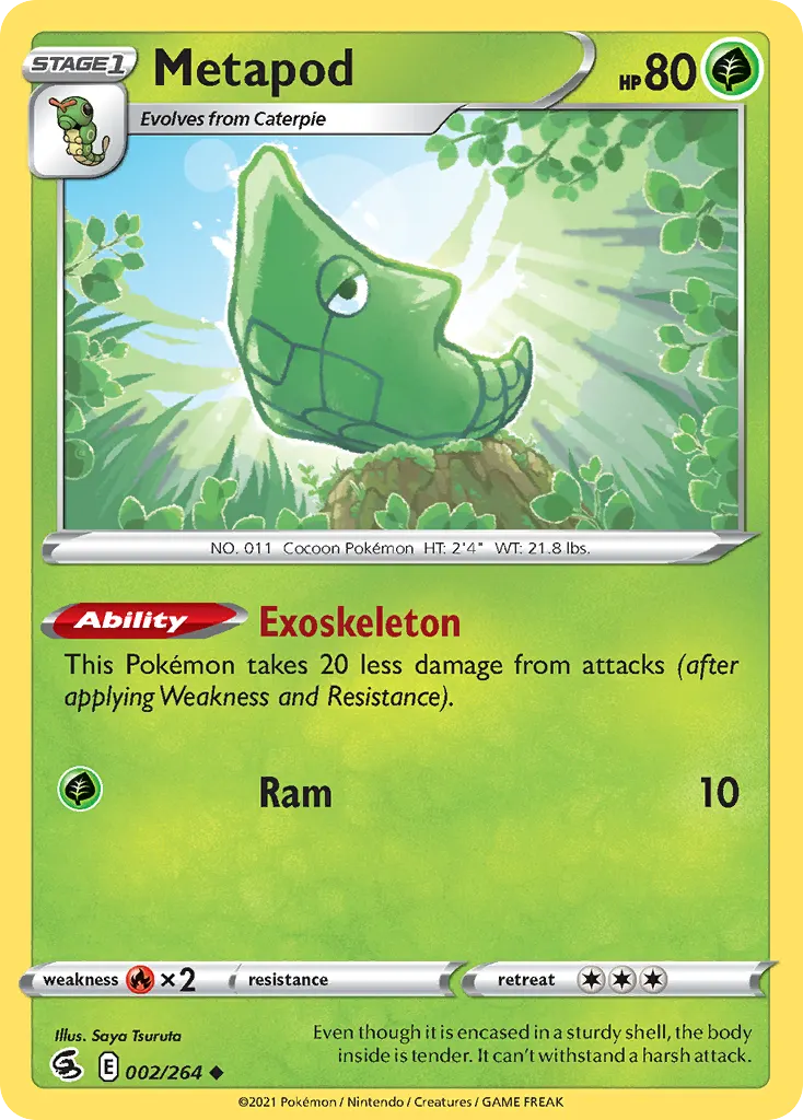 Metapod — Fusion Strike 2 Pokémon card