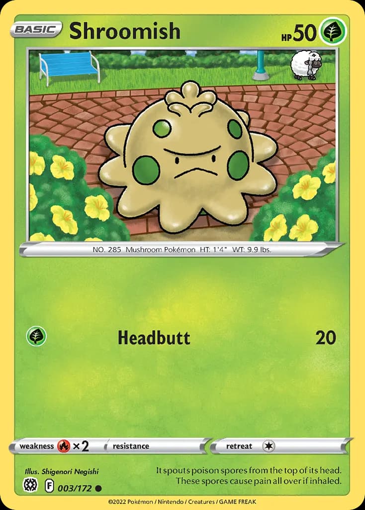 Shroomish — Brilliant Stars 3 Pokémon card
