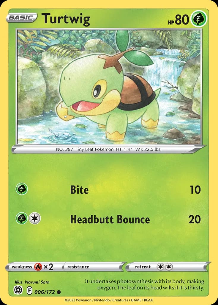 Turtwig — Brilliant Stars 6 Pokémon card