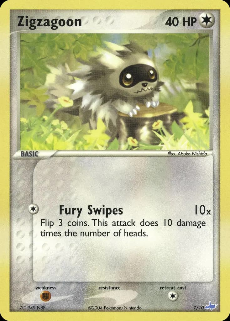 Zigzagoon — EX Trainer Kit Latios 7 Pokémon card