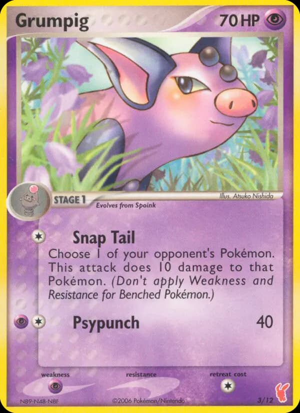 Grumpig — EX Trainer Kit 2 Plusle 3 Pokémon card