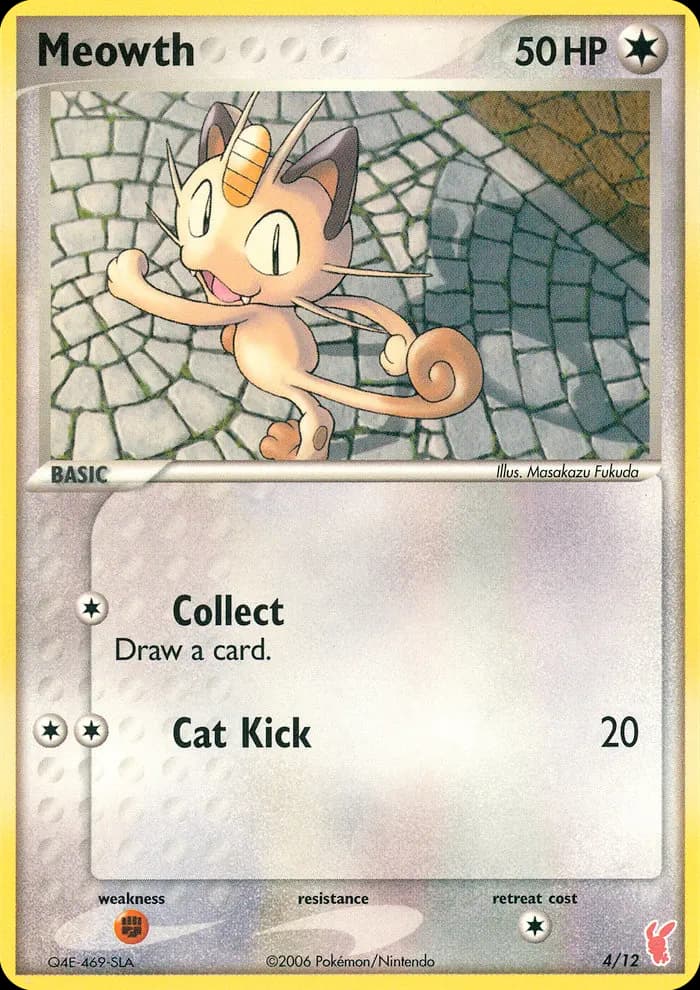 Meowth — EX Trainer Kit 2 Plusle 4 Pokémon card