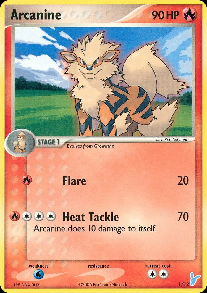 Arcanine — EX Trainer Kit 2 Minun 1 Pokémon card