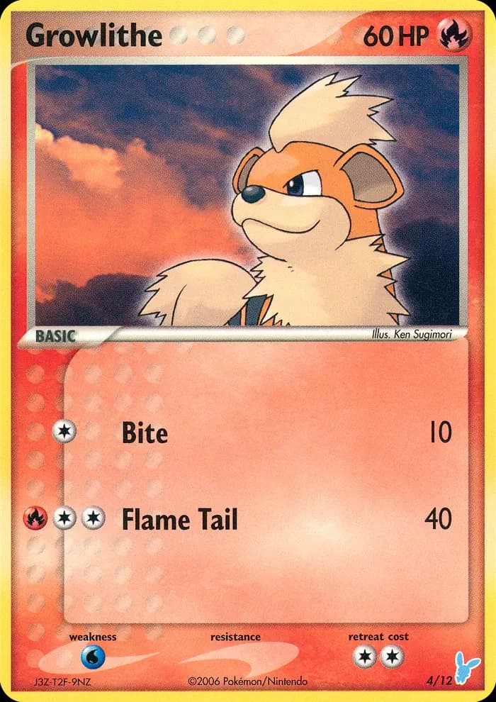 Growlithe — EX Trainer Kit 2 Minun 4 Pokémon card