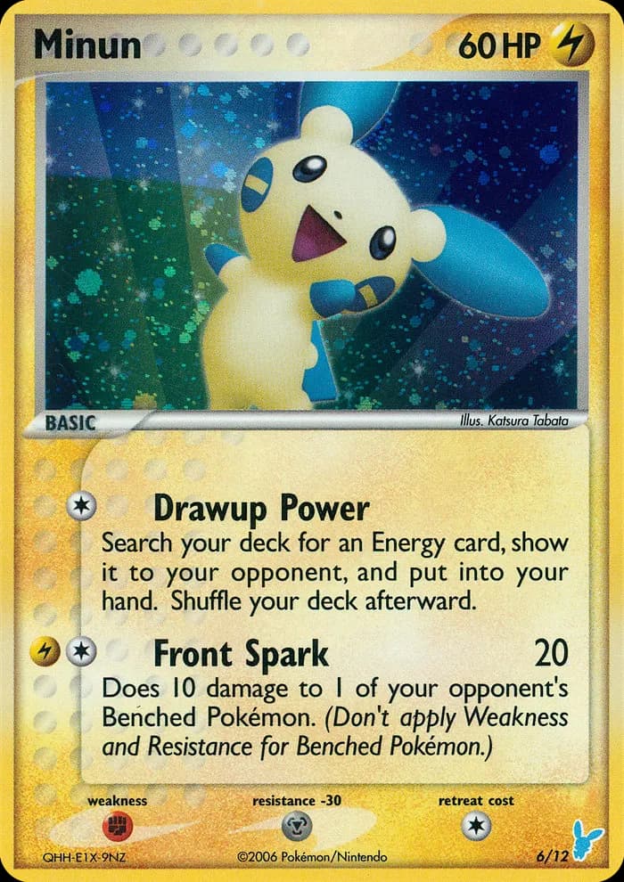 Minun — EX Trainer Kit 2 Minun 6 Pokémon card