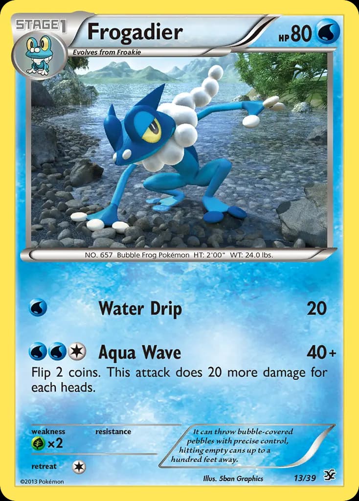 Frogadier — Kalos Starter Set 13 Pokémon card