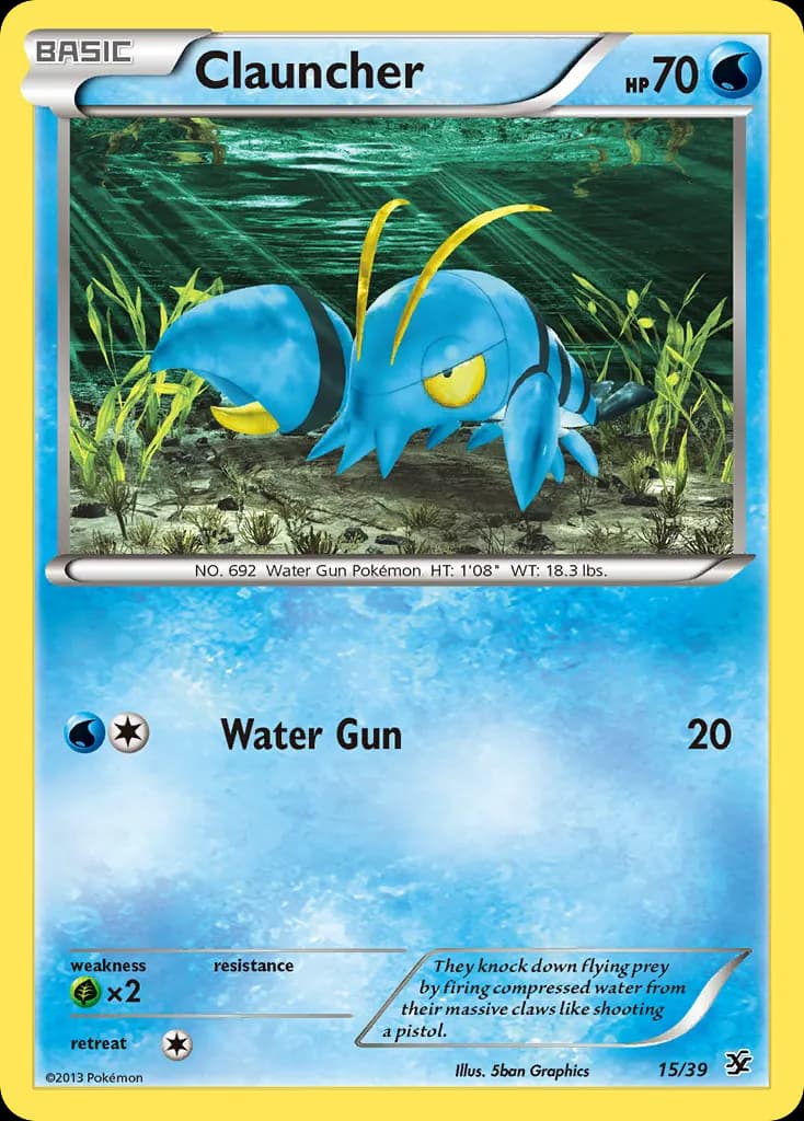 Clauncher — Kalos Starter Set 15 Pokémon card