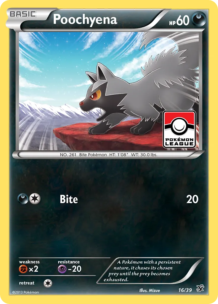 Poochyena — Kalos Starter Set 16 Pokémon card