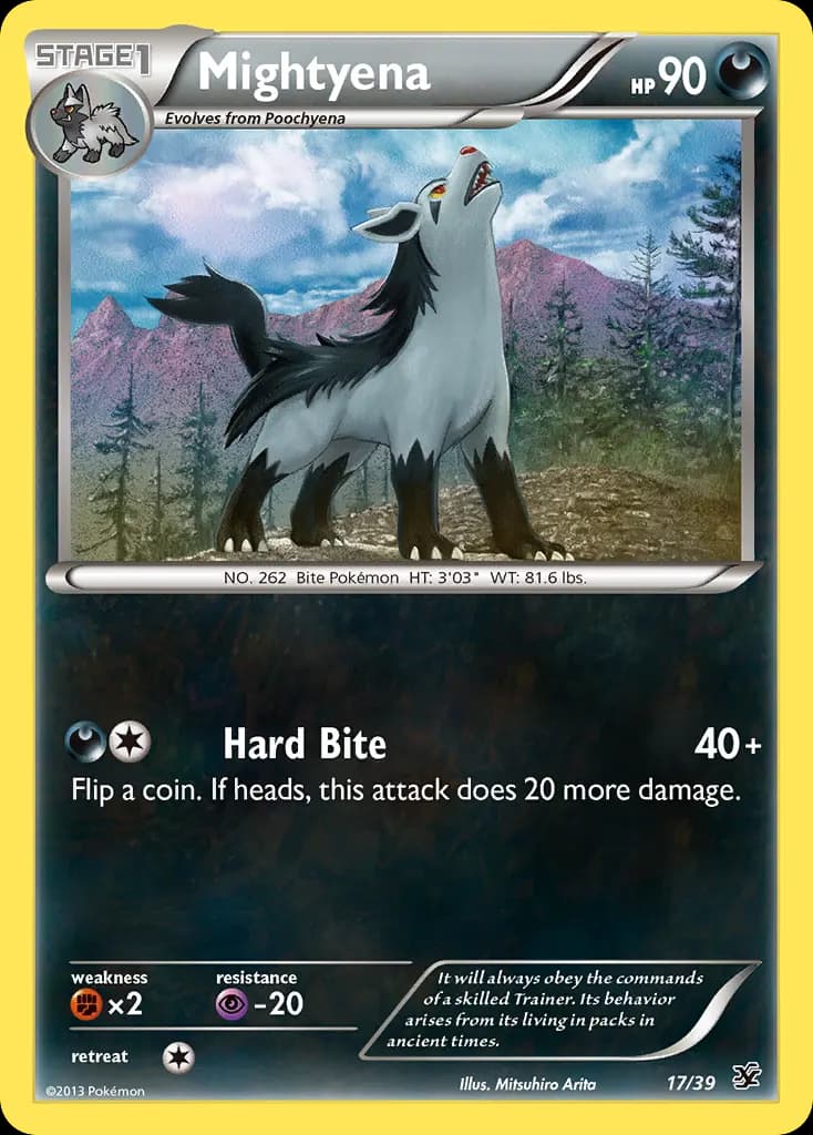 Mightyena — Kalos Starter Set 17 Pokémon card