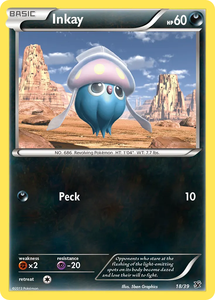 Inkay — Kalos Starter Set 18 Pokémon card