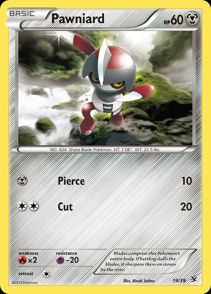 Pawniard — Kalos Starter Set 19 Pokémon card