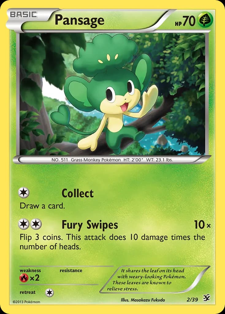 Pansage — Kalos Starter Set 2 Pokémon card