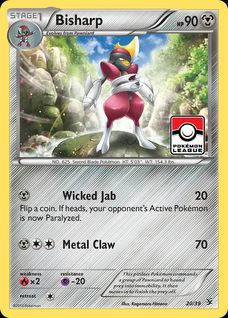 Bisharp — Kalos Starter Set 20 Pokémon card