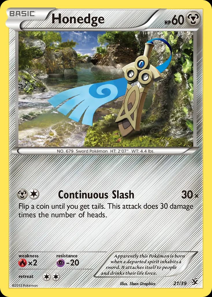 Honedge — Kalos Starter Set 21 Pokémon card
