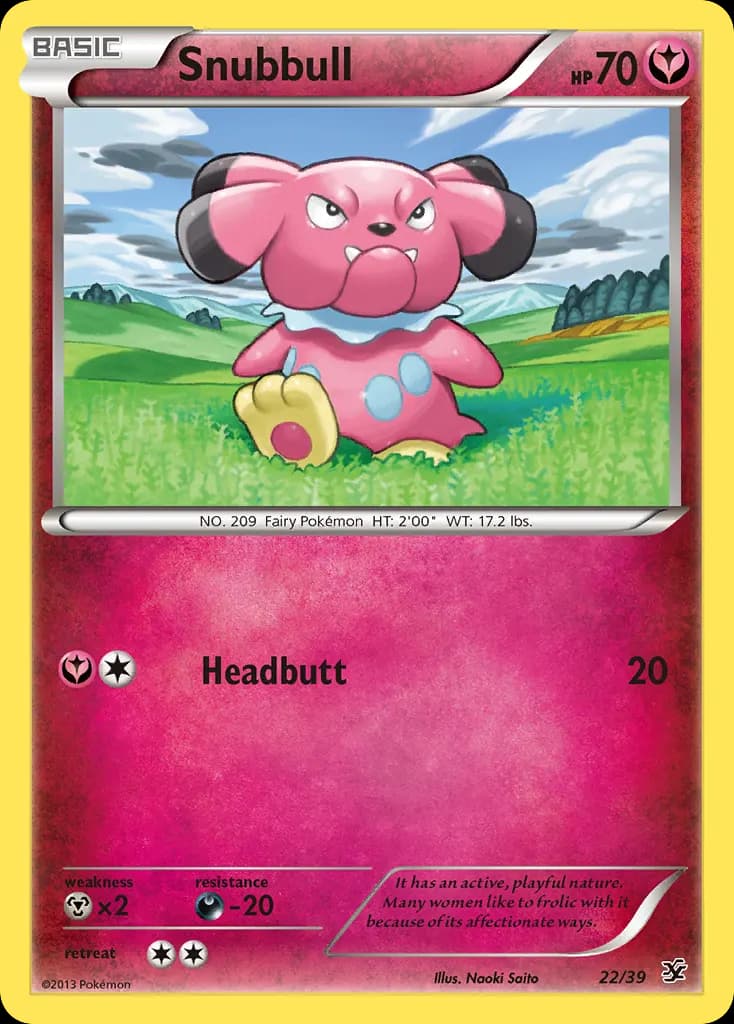 Snubbull — Kalos Starter Set 22 Pokémon card