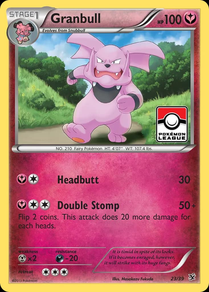 Granbull — Kalos Starter Set 23 Pokémon card