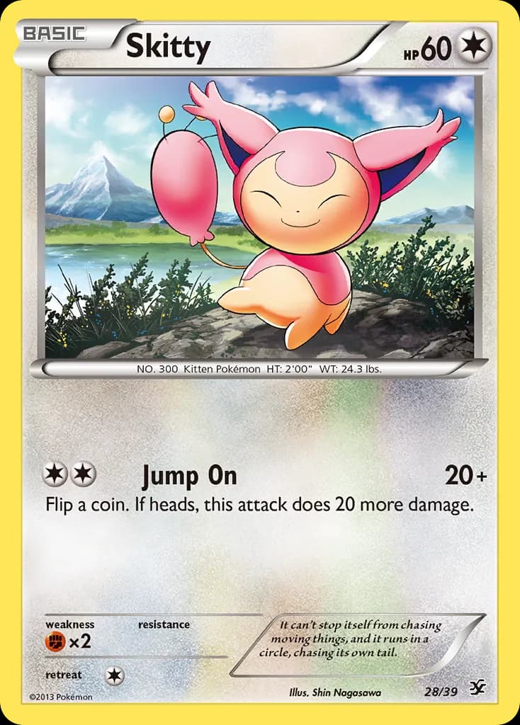 Skitty — Kalos Starter Set 28 Pokémon card