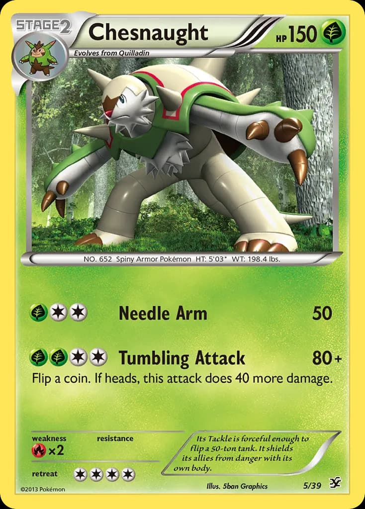 Chesnaught — Kalos Starter Set 5 Pokémon card