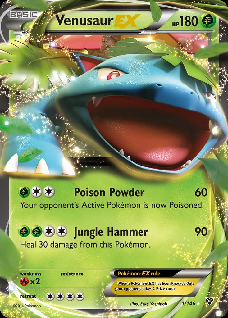 Venusaur-EX — XY 1 Pokémon card