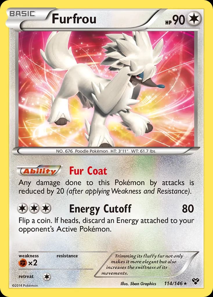 Furfrou — XY 114 Pokémon card
