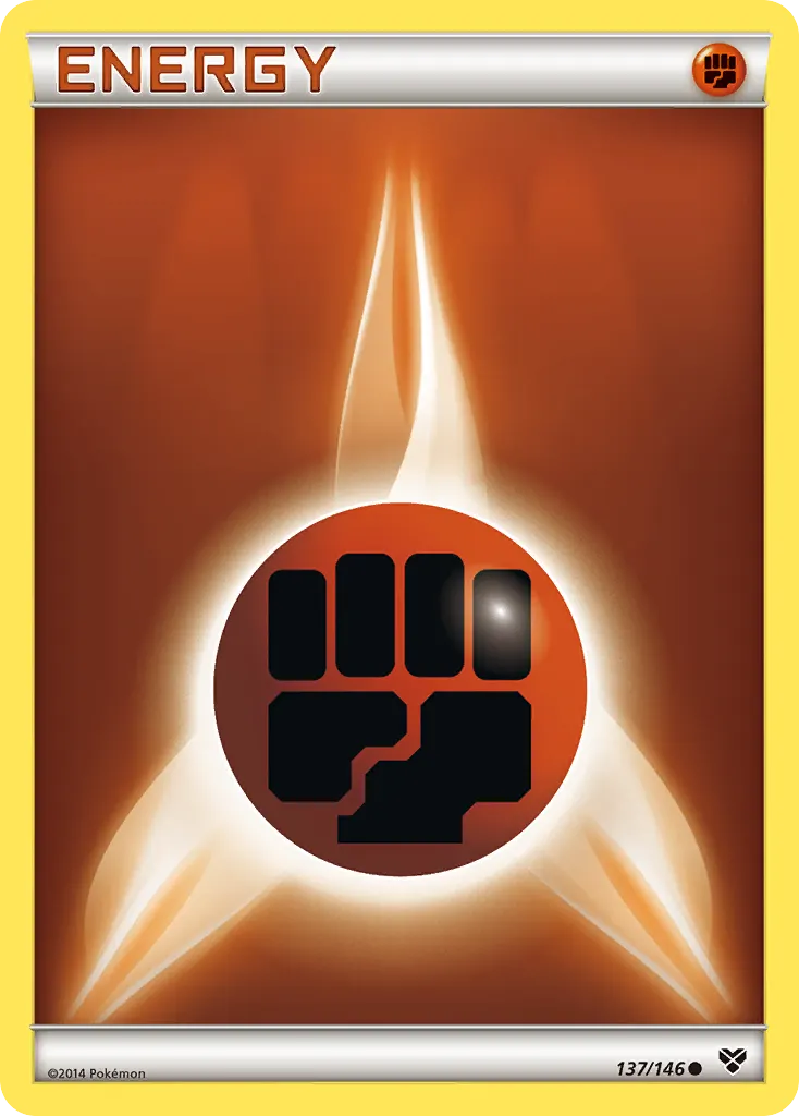 Fighting Energy — XY 137 Pokémon card
