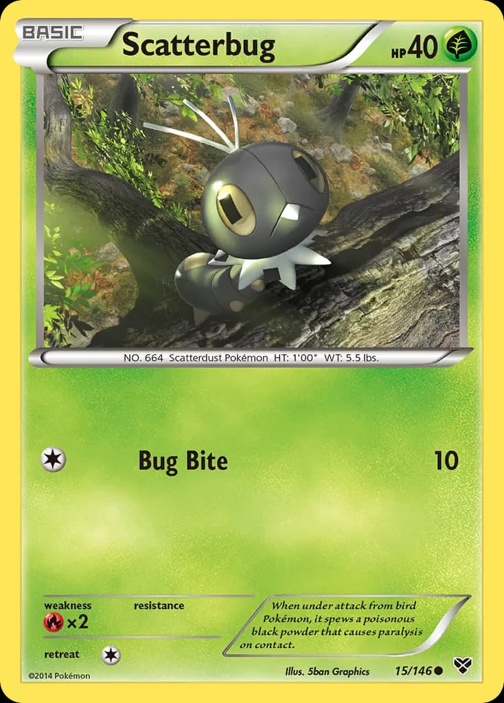 Scatterbug — XY 15 Pokémon card