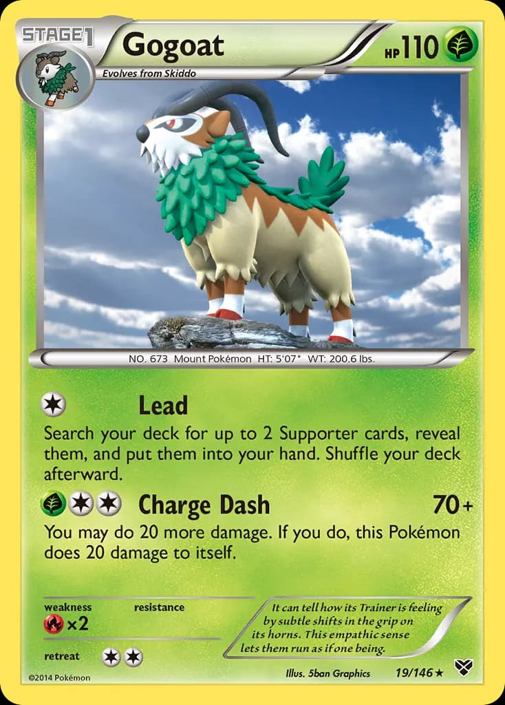Gogoat — XY 19 Pokémon card