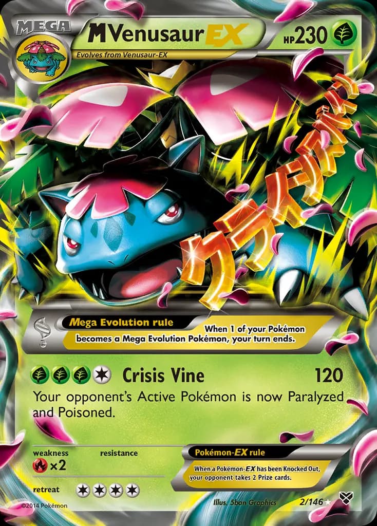 M Venusaur-EX — XY 2 Pokémon card