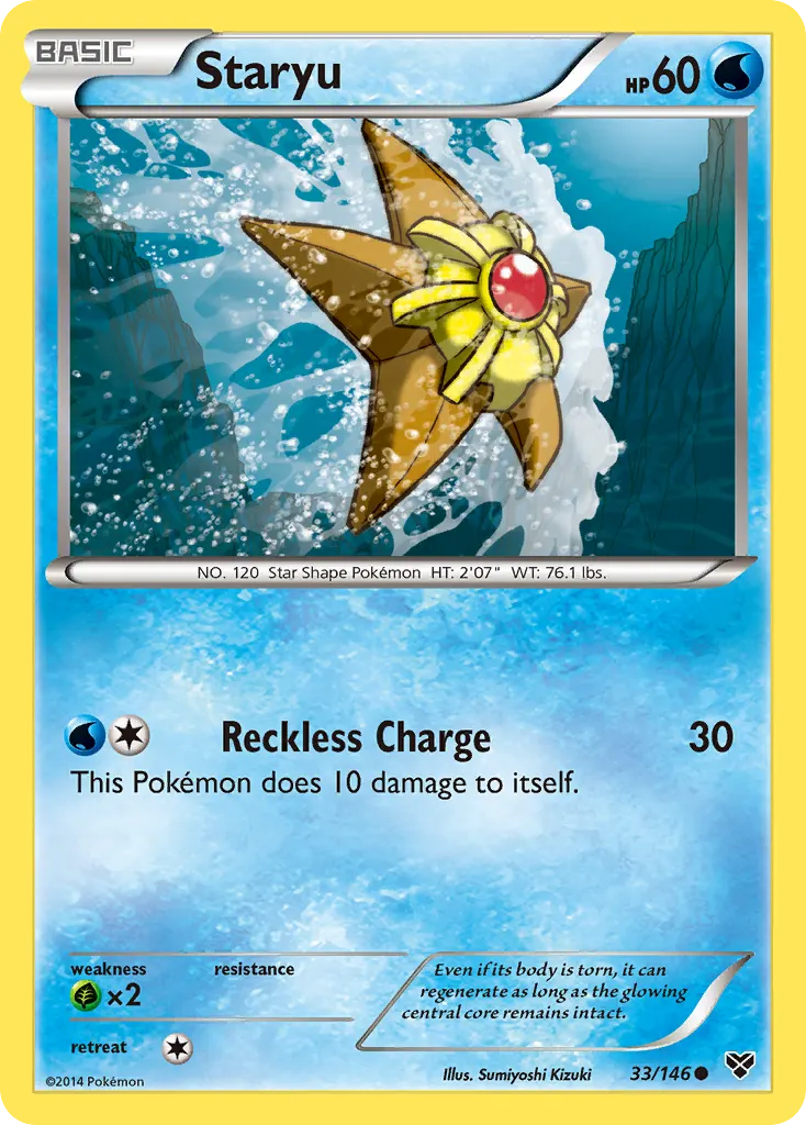 Staryu — XY 33 Pokémon card