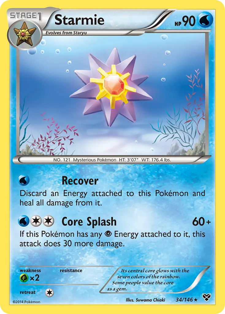 Starmie — XY 34 Pokémon card