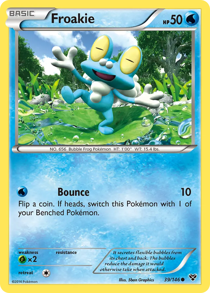 Froakie — XY 39 Pokémon card