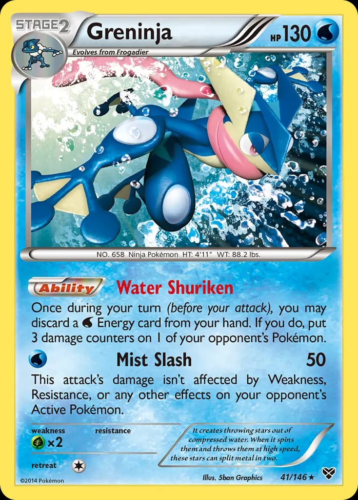 Greninja — XY 41 Pokémon card