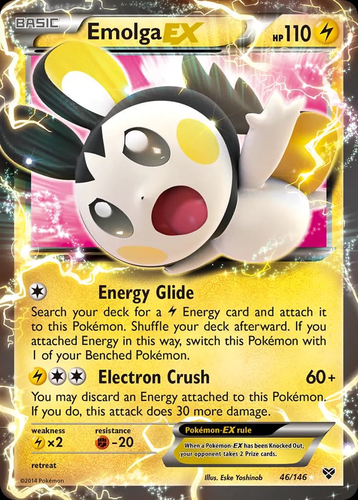 Emolga-EX — XY 46 Pokémon card