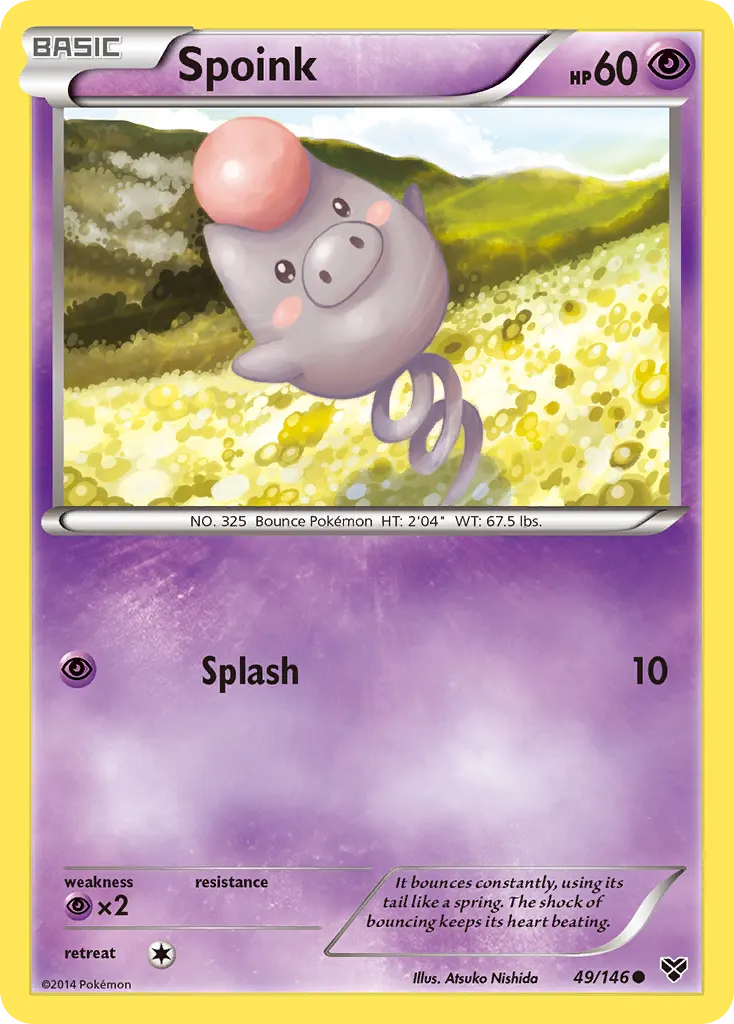 Spoink — XY 49 Pokémon card