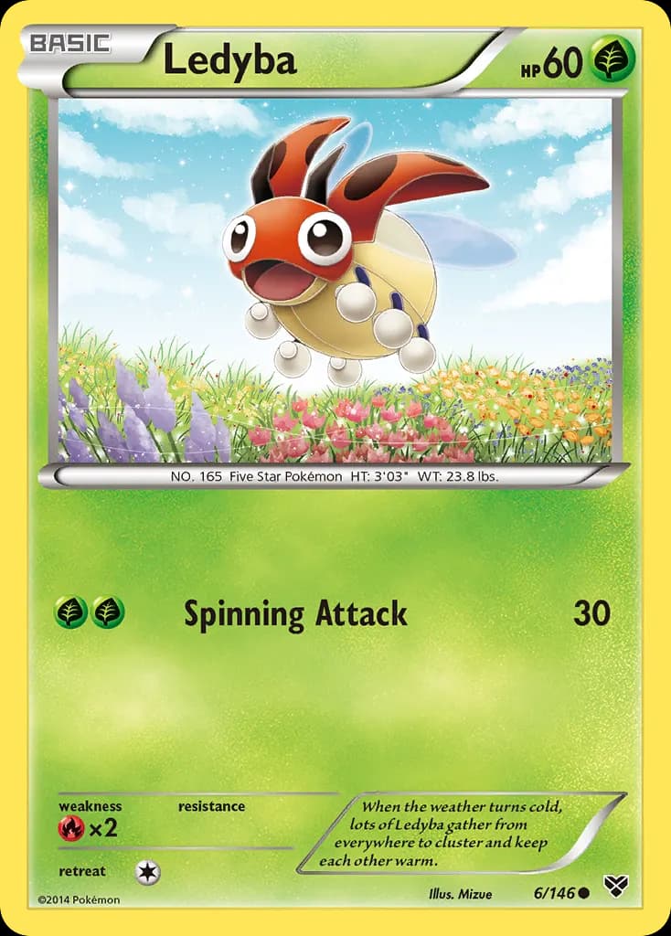 Ledyba — XY 6 Pokémon card